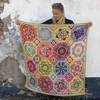 Persian Tiles Janie Crow Eastern Jewels Blanket Crochet Kit-2