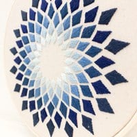 Kaleidoscope Embroidery Kit Blue-2