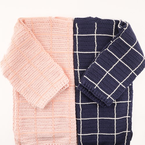 Yarn and Colors Checkered Sweater Crochet pattern-3