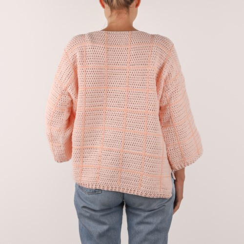 Checkered Sweater 2XL 042 Crochet Kit-3