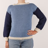 Yarn and Colors Colorblock Sweater Crochet pattern-2