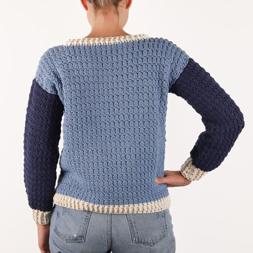 Colorblock Sweater S 061 Crochet Kit-2