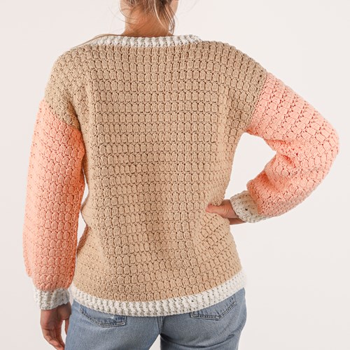 Colorblock Sweater XL 009 Crochet Kit-2