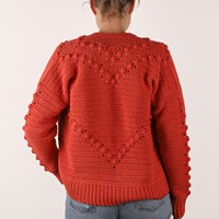 Brick Cardigan L 023 Crochet Kit-3