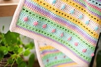 Striped Dot Baby Deken Haakpakket