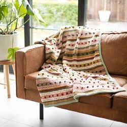 Striped Dot Blanket Crochet Kit