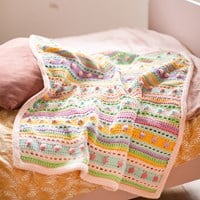 Striped Dot Baby Deken Haakpakket