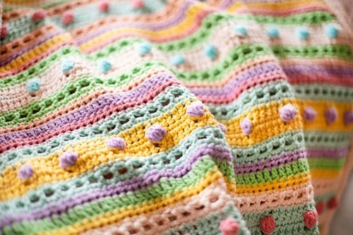 Striped Dot Baby Deken Haakpakket