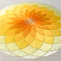 Circle Embroidery Kit Yellow-2