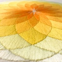 Circle Embroidery Kit Yellow-3