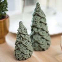 Mixed Up Christmas Trees Crochet Kit 030 Britt - Olive Green-2