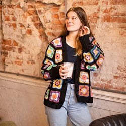 Crochet Pattern Granny Square Cardigan a la Chloë