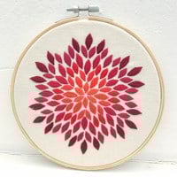 Petal Embroidery Kit 001 Red
