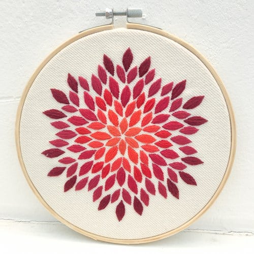 Petal Embroidery Kit 001 Red