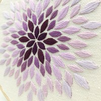 Petal Embroidery Kit 002 Purple-3