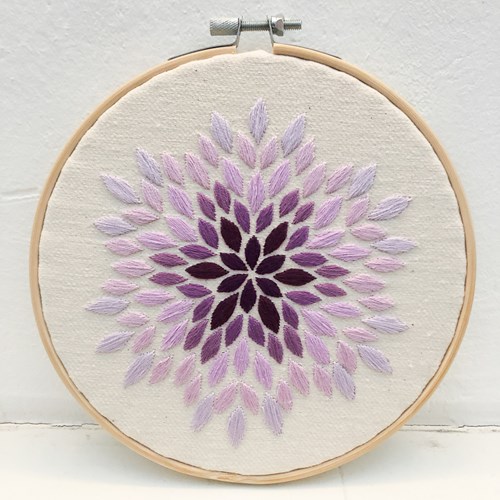 Petal Embroidery Kit 002 Purple