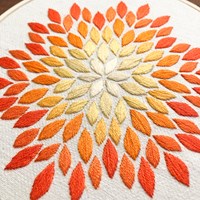 Petal Embroidery Kit 003 Yellow-3