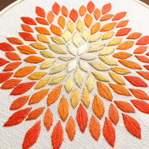 Petal Embroidery Kit 003 Yellow-3