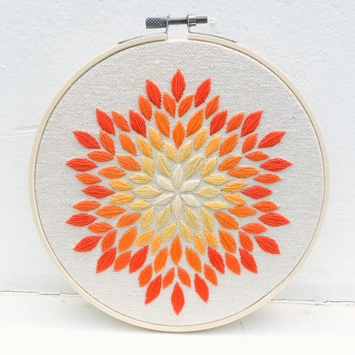 Petal Embroidery Kit 003 Yellow