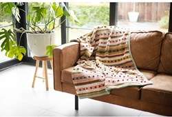 Striped Dot Blanket Crochet Kit