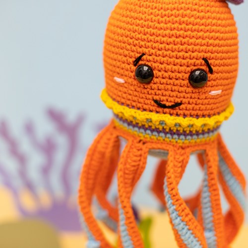 Squid Sensory Toy Crochet Kit 3 Clown-2