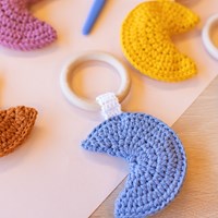 Crochet Pattern Teething Ring - Rattle - Keychain Moon-2
