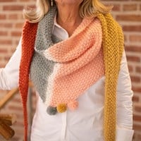 Knitting Pattern Triangular Scarf Elegant