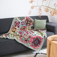 Persian Tiles Janie Crow Christmas Blanket Crochet Kit-2