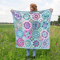 Persian Tiles Janie Crow Lavender Fields Blanket Crochet Kit