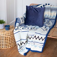 Dream Blanket 6.0 CAL Crochet Kit 07 Navy Blue - Ice Blue - Denim