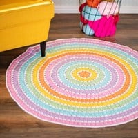 Crochet Pattern Round Rug Skye