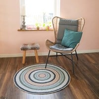 Round Rug Skye Crochet Kit 2 Natural Dots-3