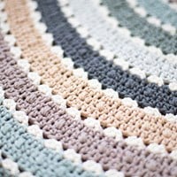 Round Rug Skye Crochet Kit 2 Natural Dots-2
