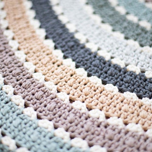 Round Rug Skye Crochet Kit 2 Natural Dots-2