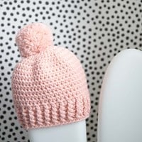 Crochet Pattern Happy Baby Hat