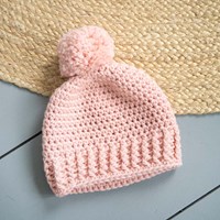 Happy Baby Hat Crochet Kit 061 Denim-2