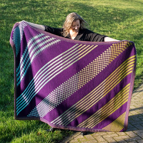 Maud Crochet - On Track Blanket Yarn Kit 1