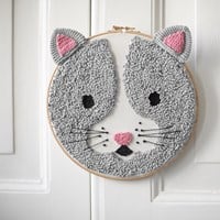 Punch Needle Pattern Yarnplaza Cat
