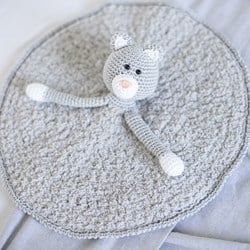 Crochet Pattern Yarnplaza Comfort Blanket Cat