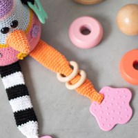 Durable Teether Animal Paw 749 Pink-2