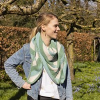 Crochet Pattern Tunisian Spring Scarf-2