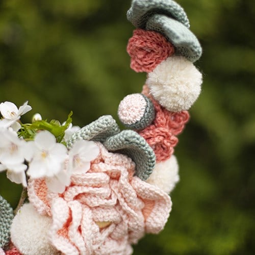Crochet Pattern Spring Flower Wreath-2