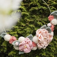 Crochet Pattern Spring Flower Wreath-3