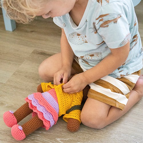 Dream Dress-Up Bear Clothing Crochet Kit-3