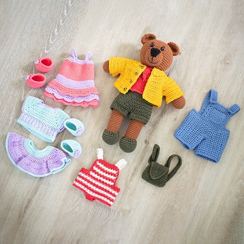 Crochet Pattern Dream Dress-Up Bear Clothing