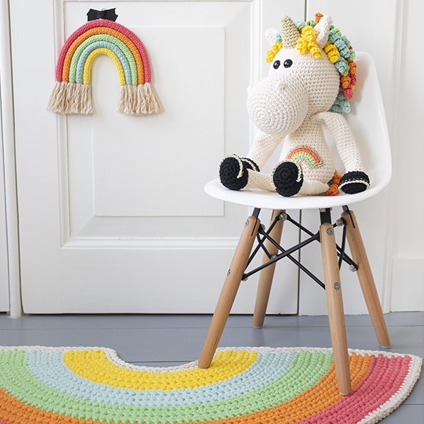 Yarnplaza Rainbow Teething Ring Crochet Kit 