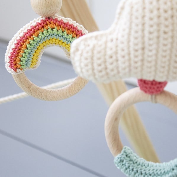 Yarnplaza Rainbow Teething Ring Crochet Kit 