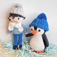 Winter penguin Crochet Kit-3