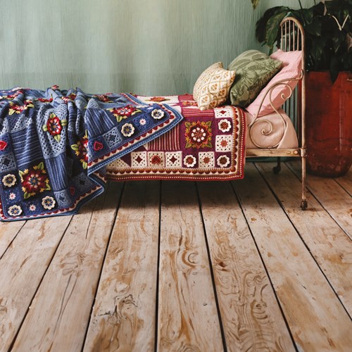 Indigo & Crimson Dreams Blanket Yarn & Crochet Kit