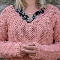 Crochet Pattern Yarn and Colors Junction Sweater